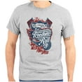thumbnail image 1 of Let Freedom Roll Classic Muscle Car Plus Size Crewneck Graphic Tee Shirt Brisco Brands 2X, 1 of 6