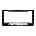 thumbnail image 1 of Let Go Let God - Religious Spiritual License Plate Tag Frame - Christian Cross Design, 1 of 1