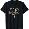 thumbnail image 1 of Let Go let God! Rugged Cross Inspirational T-Shirt, 1 of 4