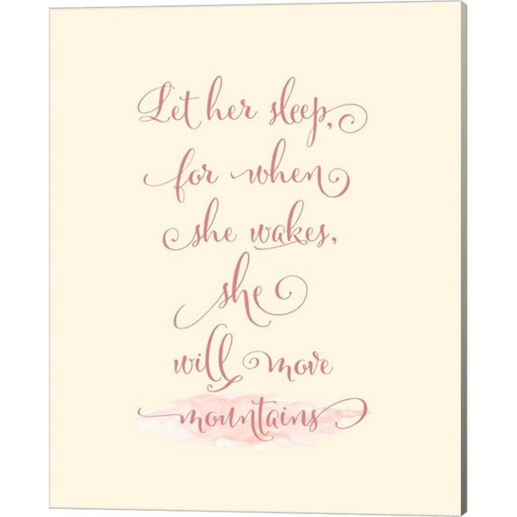 Let Her Sleep by Tara Moss, Canvas Wall Art, 16W x 20H