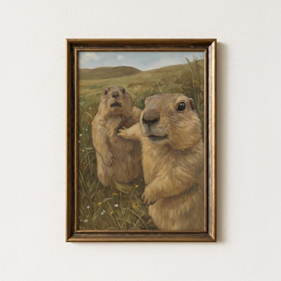 Let Him Cook Marmot Poster, Unframed Paper Poster 8x10in