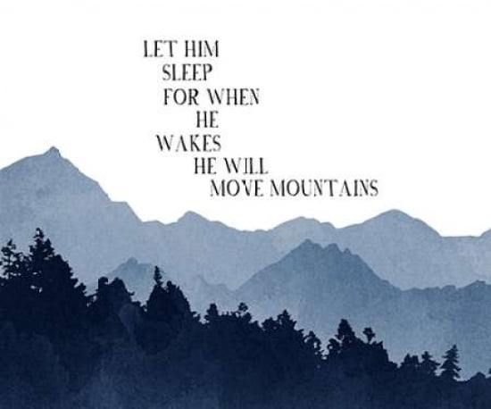 Let Him Sleep Canvas Art - Amy Cummings (20 x 24)