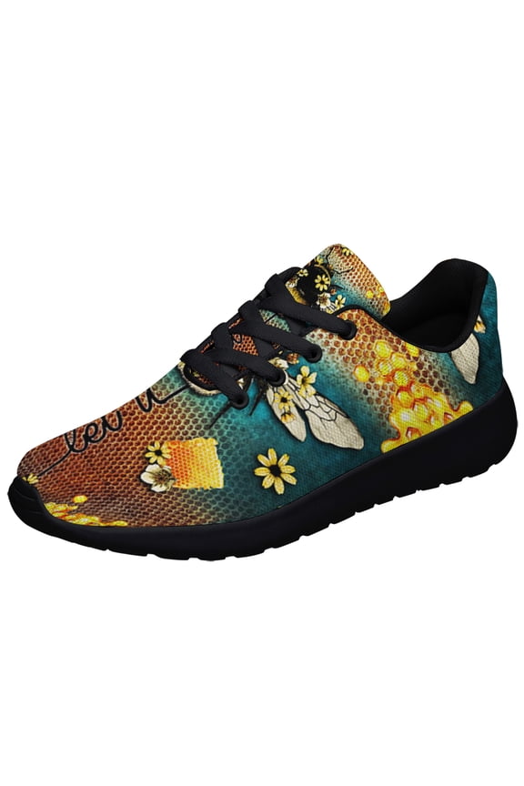 Let It Bee Shoes Sneakers for Women Men Black Size 3.5