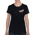 thumbnail image 1 of Let It Dragonfly T-shirt Women's -SmartPrintsInk Designs, 1 of 4