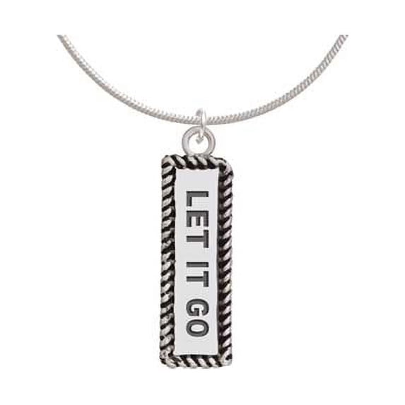 Let It Go Charm Necklace, 18"+2" Extender