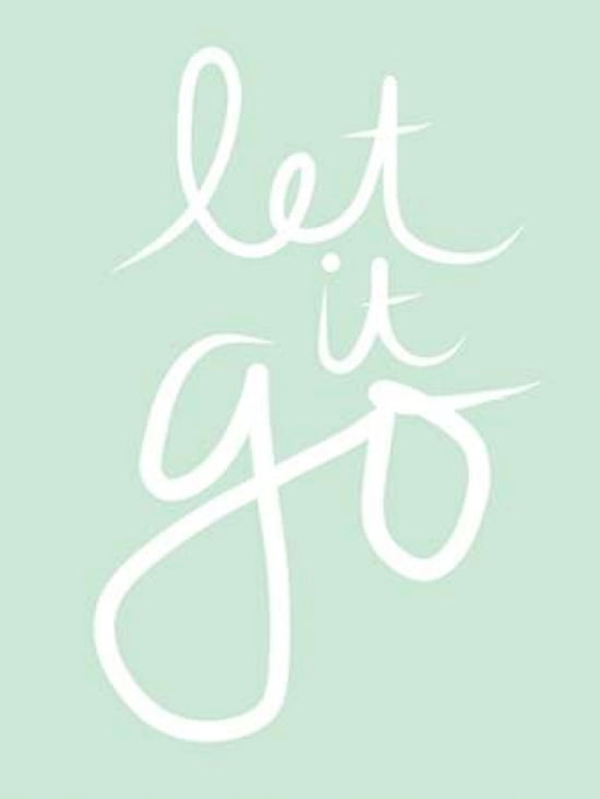 Let It Go - Mint White Canvas Art - Linda Woods (18 x 24)