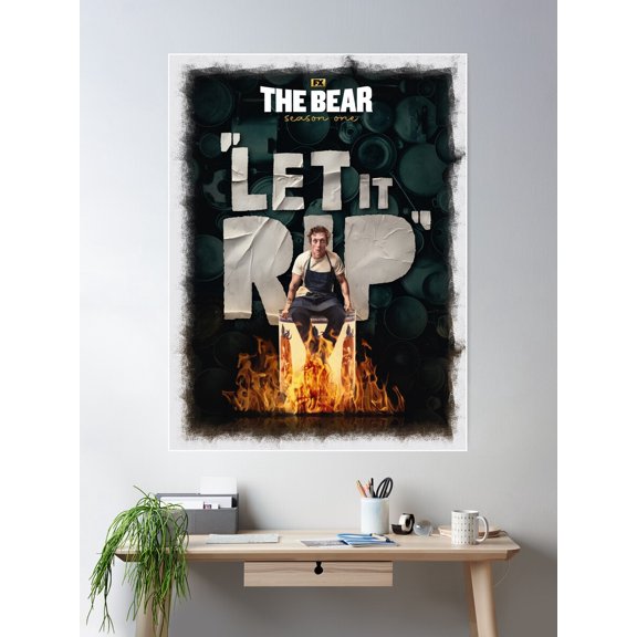 Let It Rip Poster Wall Art, Modern Wall Decor For Living Room Bedroom, 16x24 UNFRAMED