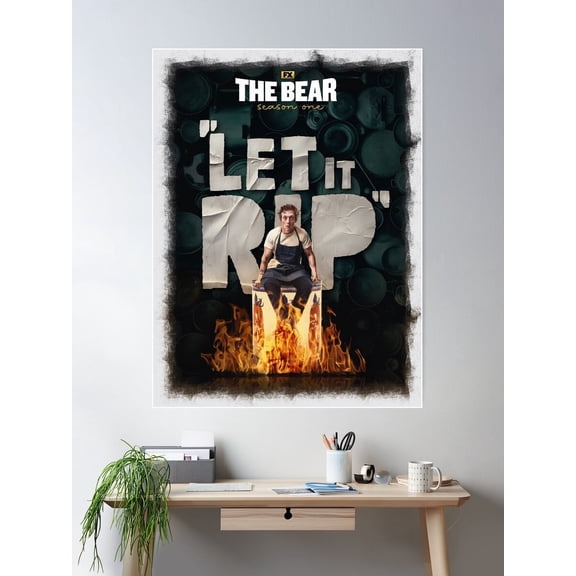 Let It Rip Poster Wall Art, Modern Wall Decor For Living Room Bedroom, 24x36 UNFRAMED