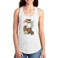 thumbnail image 1 of Let It Roll. Rollerskates Racerback Tank Women -Victoria Barnes Designs, Female Medium, 1 of 4