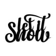 thumbnail image 1 of Let It Snow - Beautiful Solid Steel Home Decor Decorative Accent Metal Art Wall Sign, 1 of 6