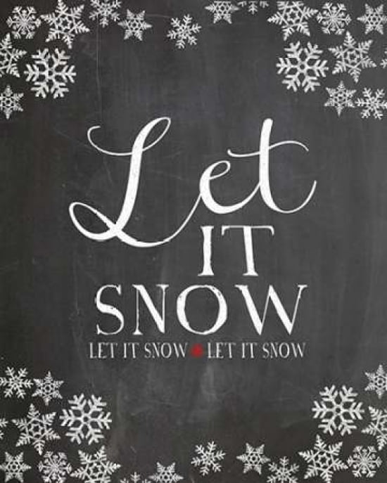 Let It Snow Canvas Art - Amy Cummings (24 x 30)