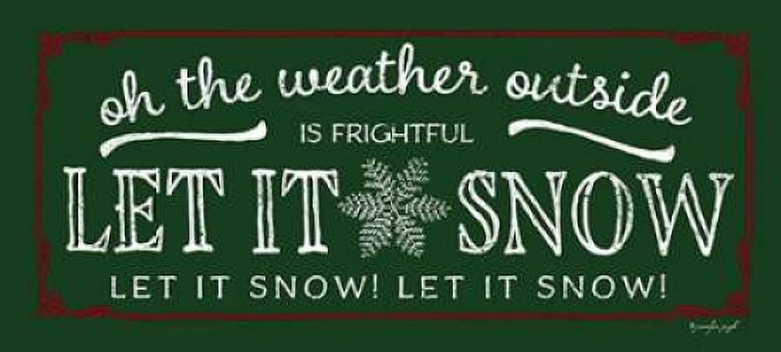 Let It Snow Canvas Art - Jennifer Pugh (10 x 20)