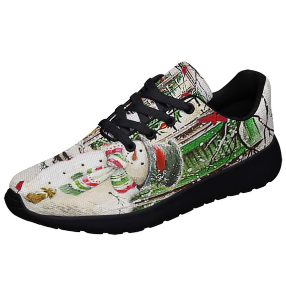 Let It Snow ChriStas Shoes Sneakers Black Size 10