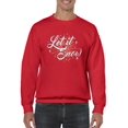 thumbnail image 1 of Let It Snow Christmas Holiday Men's Sweatshirt, 1 of 4