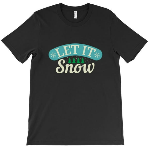 Let It Snow Funny Winter Christmas Snowman Holiday Graphic T-Shirt - Top Pick G8927, Up to 5XL