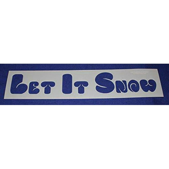 Let It Snow Holiday Stencil- Painting /Crafts/ Templates