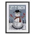 thumbnail image 1 of Stupell Industries Let It Snow Joyful Snowman Black Framed Print Under Glass, design by Dogwood Portfolio, 20 x 14, 1 of 10