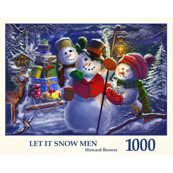 Let It Snow Men - 1000 Piece Jigsaw Puzzle by Tau