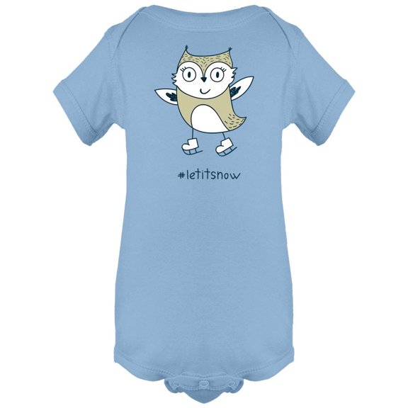 Let It Snow Owl. Bodysuit Infant -Image by Shutterstock, Newborn