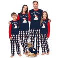 thumbnail image 1 of Let It Snow Polar Bear Matching Family Christmas Pajamas With Dog, Holiday PJs, Plus Sizes, With Pockets, 1 of 7