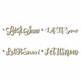 thumbnail image 1 of Let It Snow Sign Unfinished Wood Cutout Home Decor DIY Option 1- 42" Wide / 1/2", 1 of 3