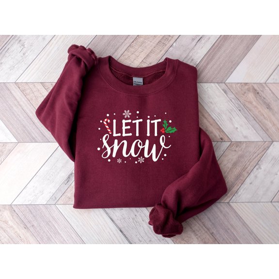 Let It Snow Sweatshirt, Christmas Shirt, Christmas Gift, Let It Snow, Christmas Sweatshirt, Christmas Outfit, Christmas Party Shirt