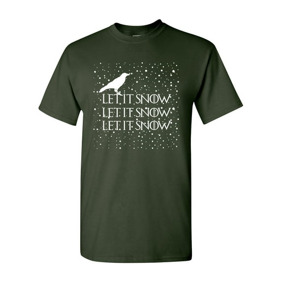 Let It Snow Swords Crow TV Series Funny DT Adult T-Shirt Tee