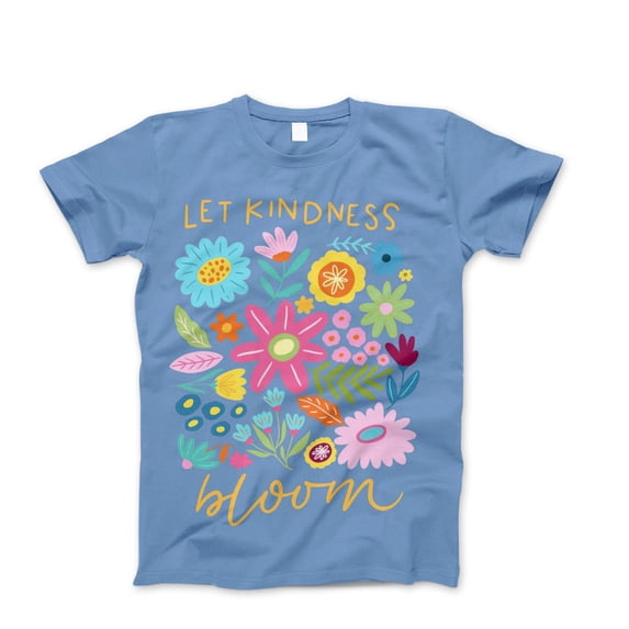 Let Kindness Bloom T-Shirt, Be Cool Be Kind Retro Flower Shirt, Inspiration Women T Shirt, Aesthetic Floral Kindness Tee, Cute Gift for Her