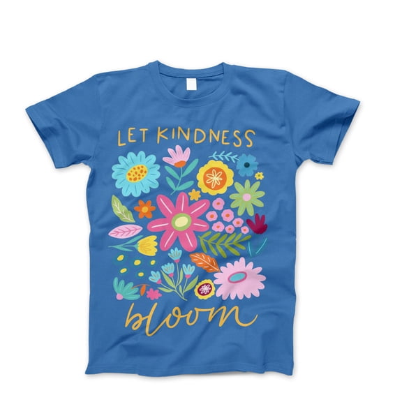 Let Kindness Bloom T-Shirt, Be Cool Be Kind Retro Flower Shirt, Inspiration Women T Shirt, Aesthetic Floral Kindness Tee, Cute Gift for Her