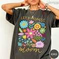thumbnail image 1 of Let Kindness BloomT-Shirt, Be Kind Retro Flower Shirt, Floral Kindness Tee, Aesthetic Women's Tee, 1 of 5