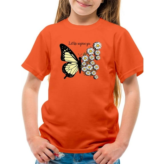 Let Life Surprise You Daisies T-Shirt Juniors -Image by Shutterstock, x-Large
