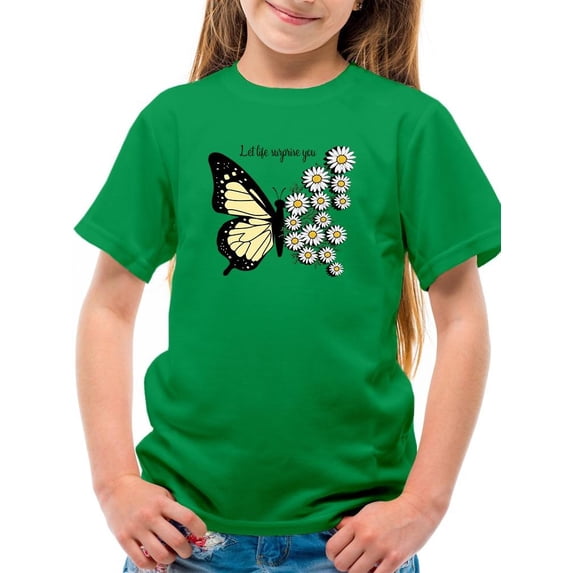 Let Life Surprise You Daisies T-Shirt Juniors -Image by Shutterstock, x-Small