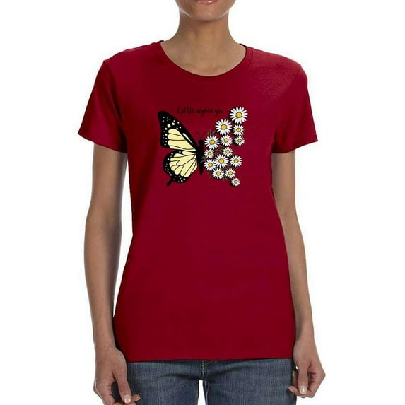 Let Life Surprise You Daisies T-Shirt Women -Image by Shutterstock, Female Medium