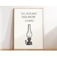 thumbnail image 1 of Let Your Light Shine Before Others Art Print, Minimalist Christian Wall Art, God Bible Quote, Matthew 5:16 Print, Modern Christian Poster Wall Art, Modern Wall Decor, 8x12 UNFRAMED, 1 of 2