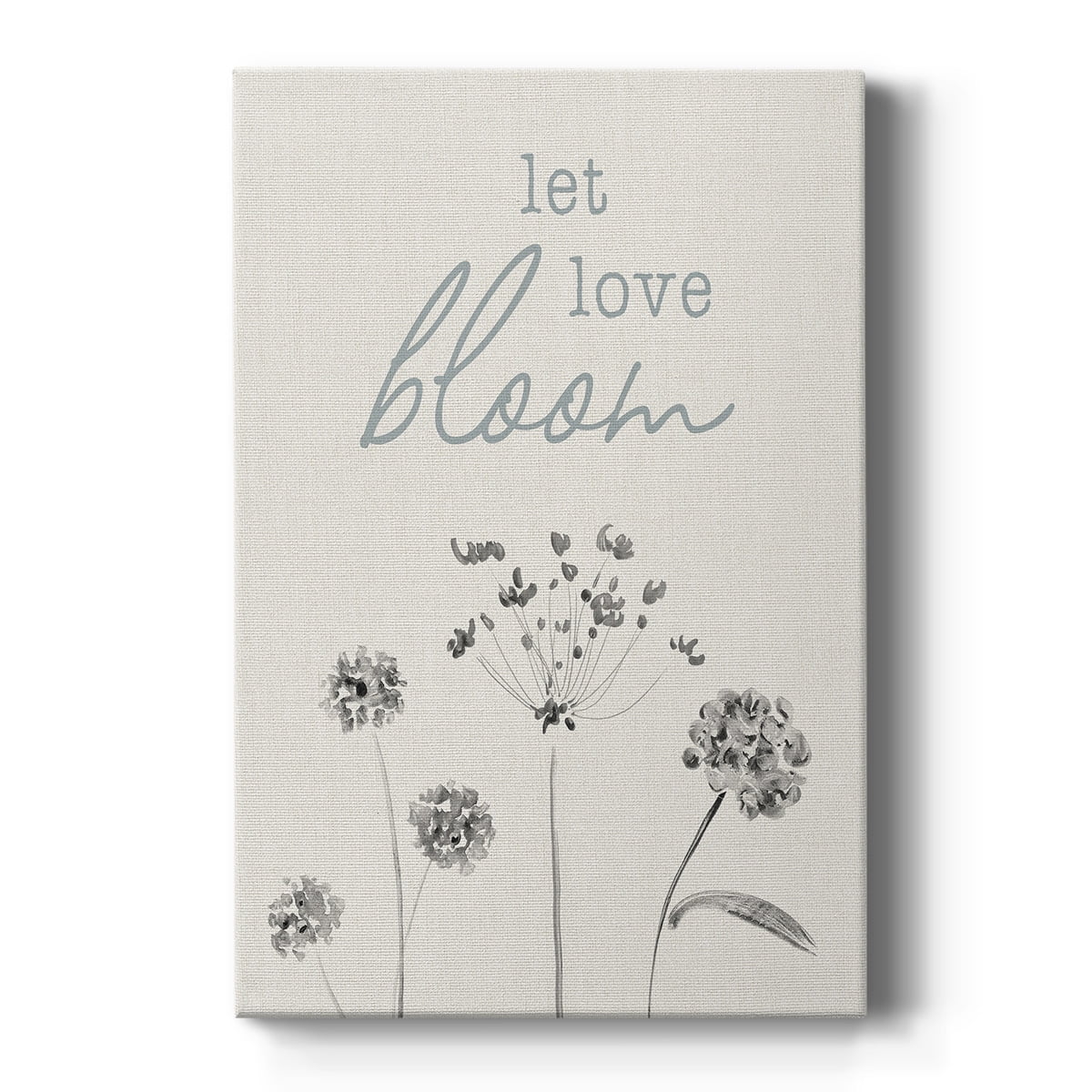 Let Love Bloom Premium Gallery Wrapped Canvas - Ready to Hang