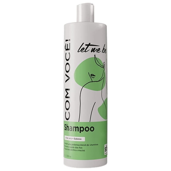 Let Me Be - Linha com Voce - Shampoo Babosa 1 L - (With You Collection - Aloe Vera Shampoo 33.82 Fl Oz)