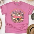 thumbnail image 1 of Let Me Tell You About My Jesus Christian Graphic T-Shirt, Heliconia, Size S, 1 of 6