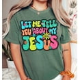 thumbnail image 1 of Let Me Tell You About My Jesus T-Shirt, Christian Bible Verse Tee, Doodle Style Religious Shirt, Faith-Based Inspirational T-Shirt, 1 of 5
