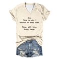 thumbnail image 1 of Let Them Misunderstand You T Shirt Women Inspirational Graphic Tees Casual Short Sleeve V Neck Shirt Motivational Tops Womens Summer Tunics Striped Long Sleeved Shirt Women Women's Loose Fit Tees, 1 of 3