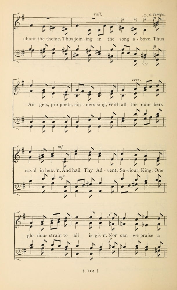 Let Music Break on that Blest Morn 3 Christmas Carols New & Old 1850 Canvas Art - (18 x 24)