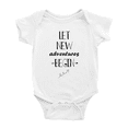 thumbnail image 1 of Let New Adventures Begin Cute Baby Romper Boy Girl Unisex, 1 of 5