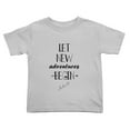thumbnail image 1 of Let New Adventures Begin Cute Toddler T-Shirts for Boys Girls (Gray, Youth M), 1 of 5