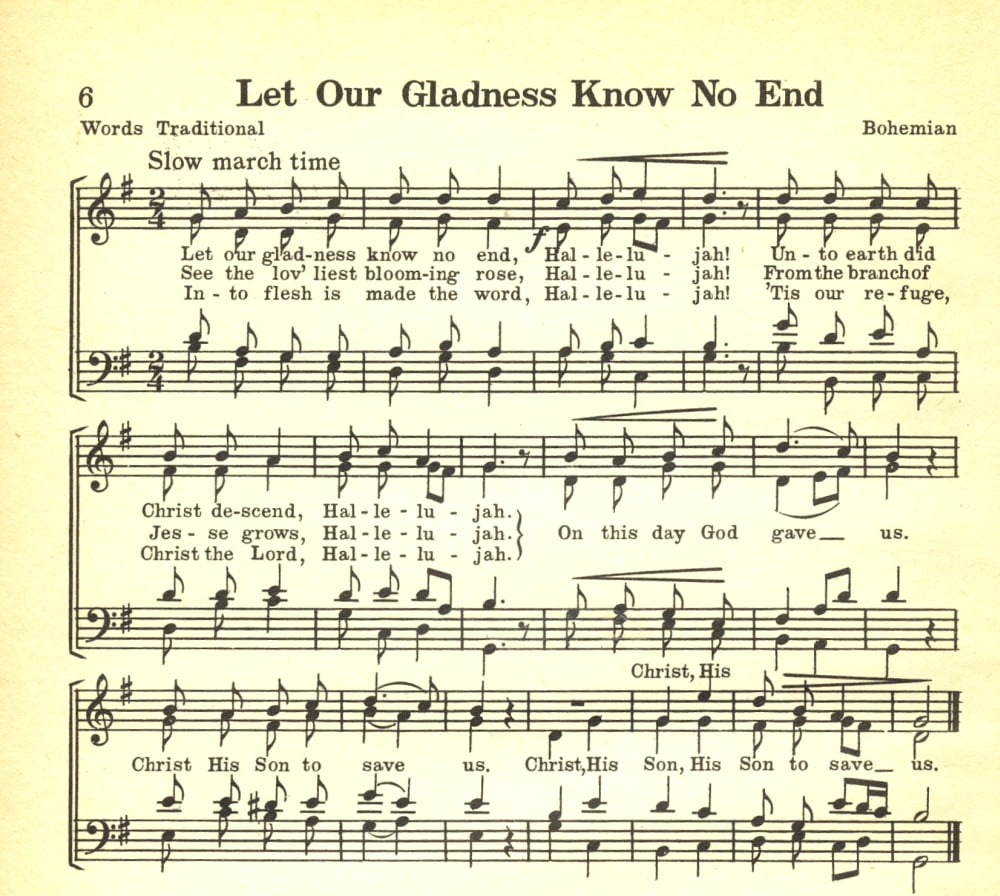 Let Our Gladness Know No End No???ls A Collection of Christmas Carols 1932 Canvas Art - (18 x 24)