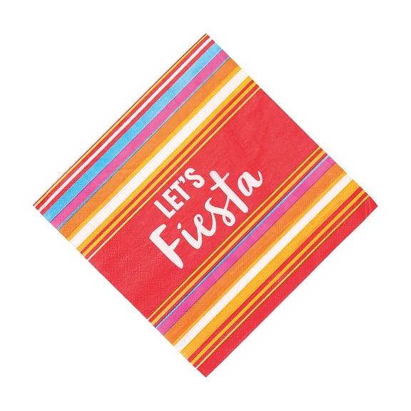 Let'S Fiesta Lunch Napkin - Party Supplies - 16 Pieces