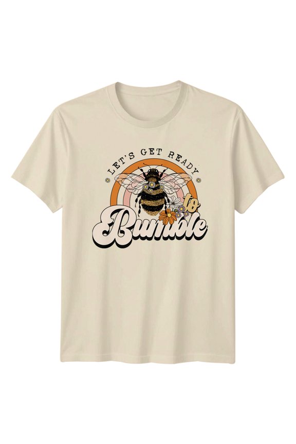 Let'S Get Ready To Bumble Bee Nature T-Shirt, Retro Style Graphic Tee All Size S-5XL
