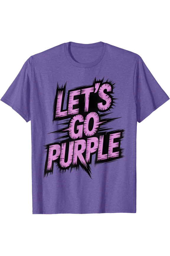 Let'S Go Purple Team Competition Game Day Spirit Week Cheer T-Shirt, Unisex T-Shirt