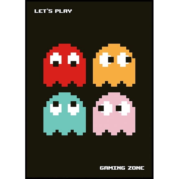 Let'S Play Poster Wall Art, Modern Wall Decor For Living Room Bedroom, 8x12 UNFRAMED