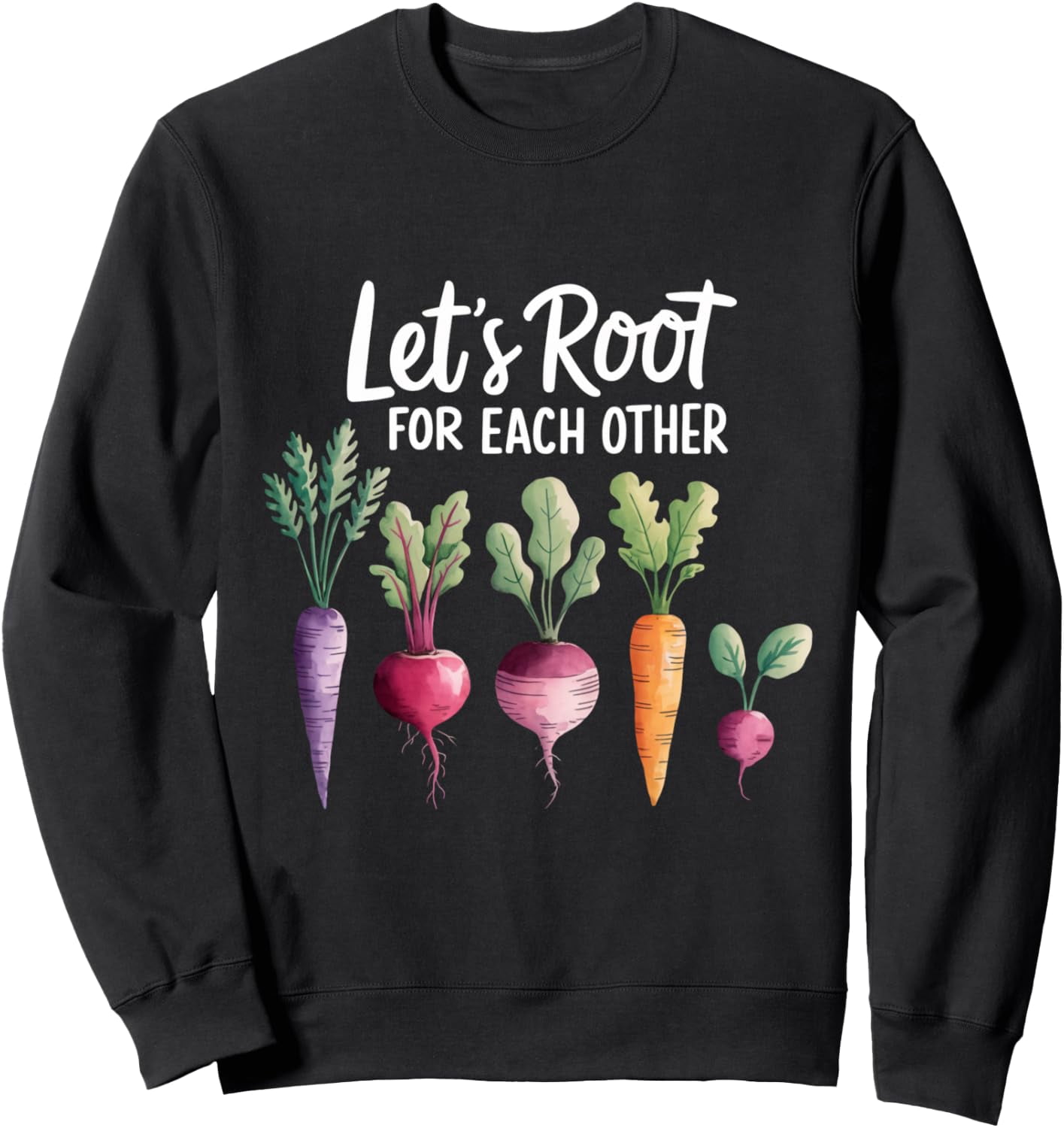Meat Graphucs Let'S Root For Other Whole Food Plant Based Vegan Graphic Sweatshirt ...