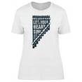 thumbnail image 1 of Let Sing Heart Pan Flute Tee Women's -Image by Shutterstock, 1 of 2