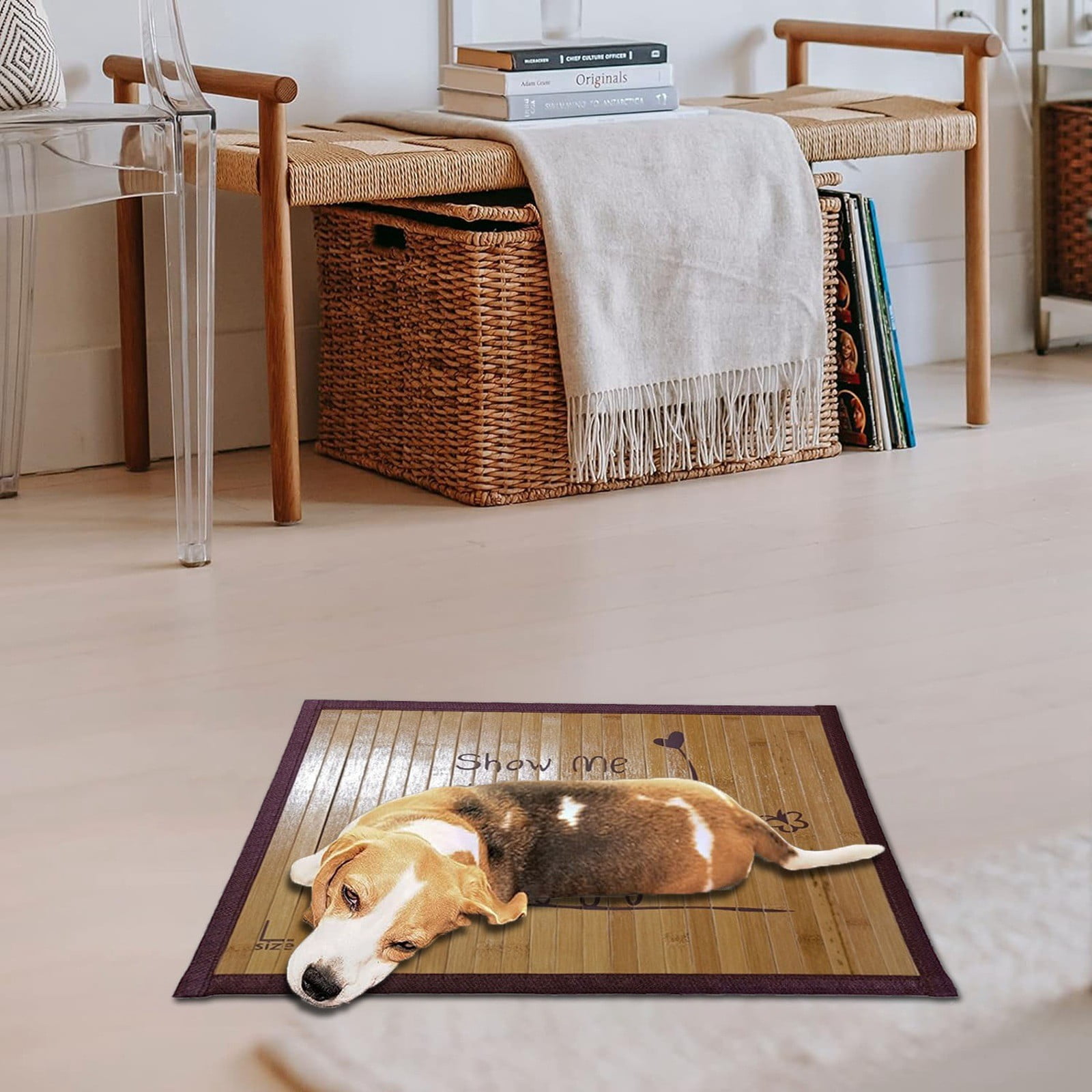 Let Sleeping Dogs Lie Bed Dog Kennel Crate Mat Cool Mat Washable Dog